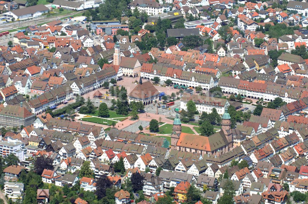 Luftaufnahme Freudenstadt - Marktplatz Freudenstadt