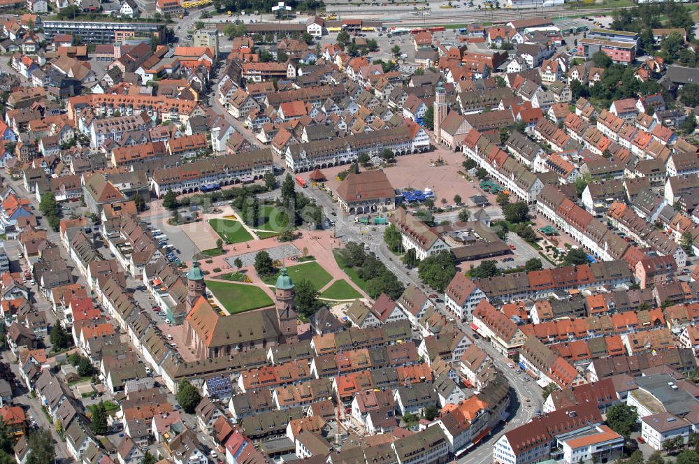 Freudenstadt von oben - Marktplatz Freudenstadt