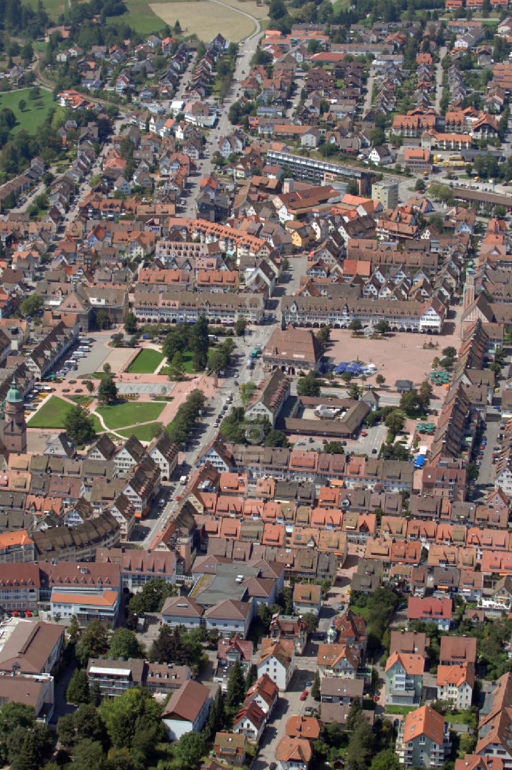 Luftbild Freudenstadt - Marktplatz Freudenstadt