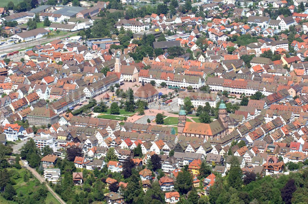 Luftaufnahme Freudenstadt - Marktplatz Freudenstadt