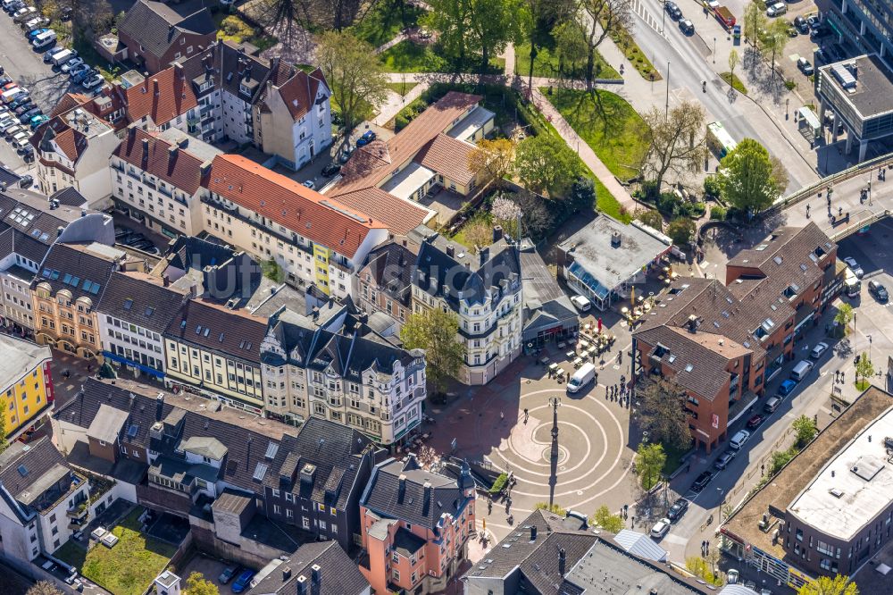 Dortmund aus der Vogelperspektive: Marktplatz Hörde in Dortmund im Bundesland Nordrhein-Westfalen, Deutschland