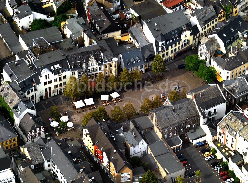 Luftbild Andernach - Marktplatz in der Innenstadt von Andernach im Bundesland Rheinland-Pfalz