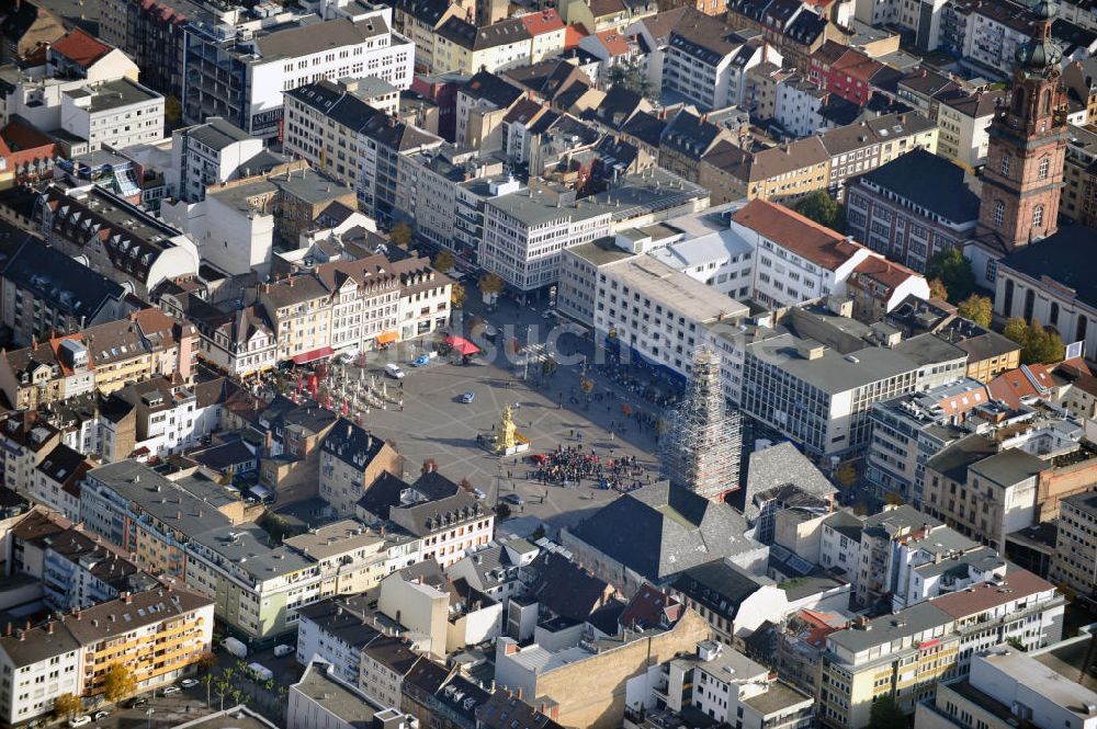 Luftaufnahme Mannheim - Marktplatz Mannheim