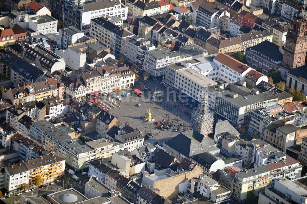 Mannheim von oben - Marktplatz Mannheim