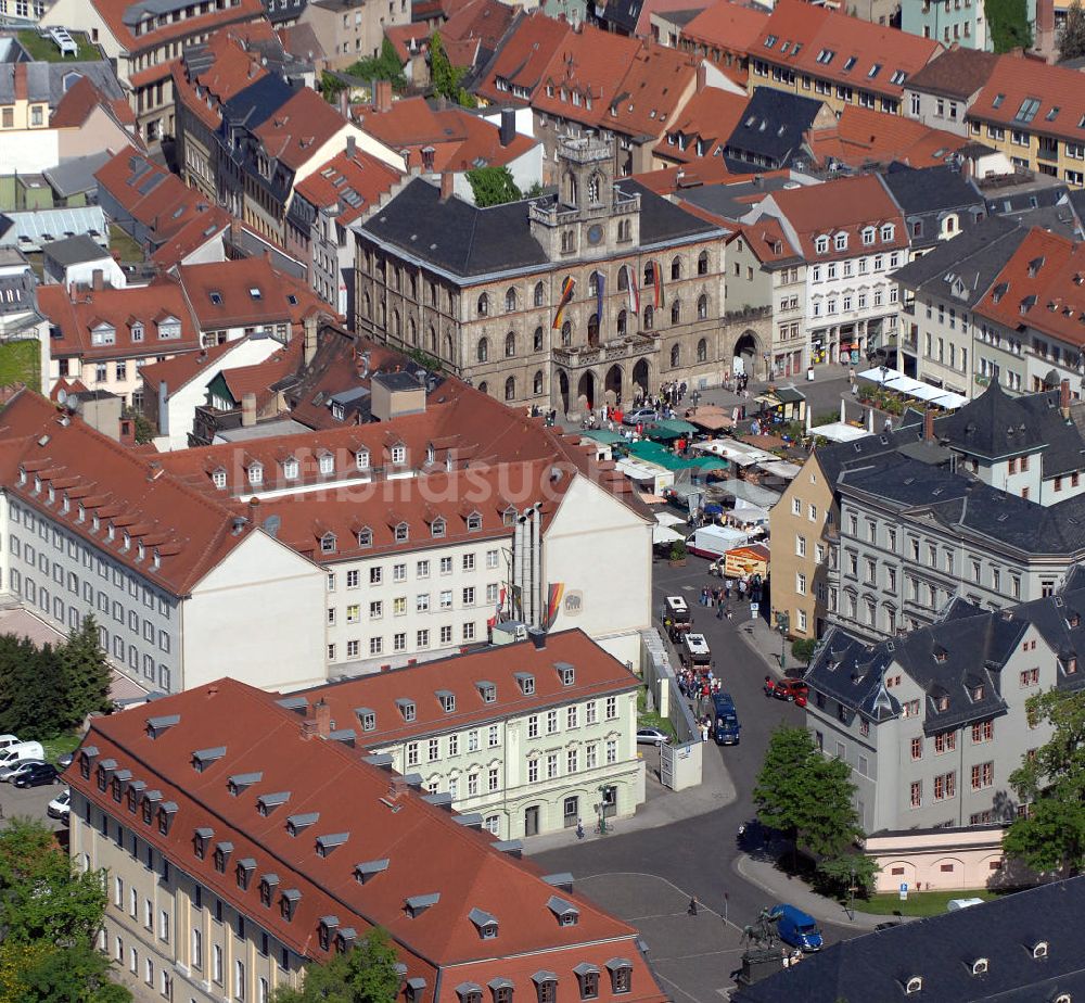 Weimar aus der Vogelperspektive: Marktplatz Weimar