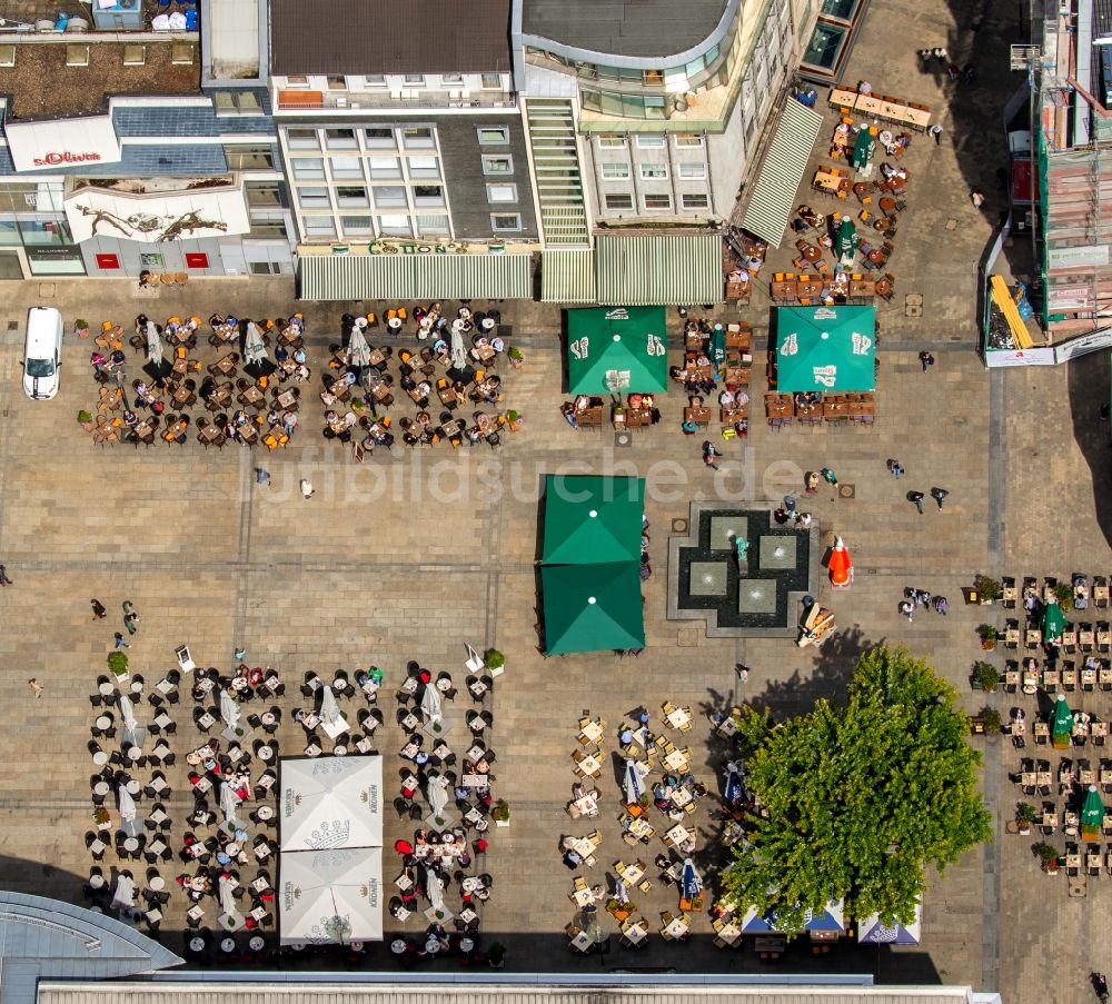 Luftaufnahme Dortmund - Marktplatz im Zentrum in Dortmund im Bundesland Nordrhein-Westfalen