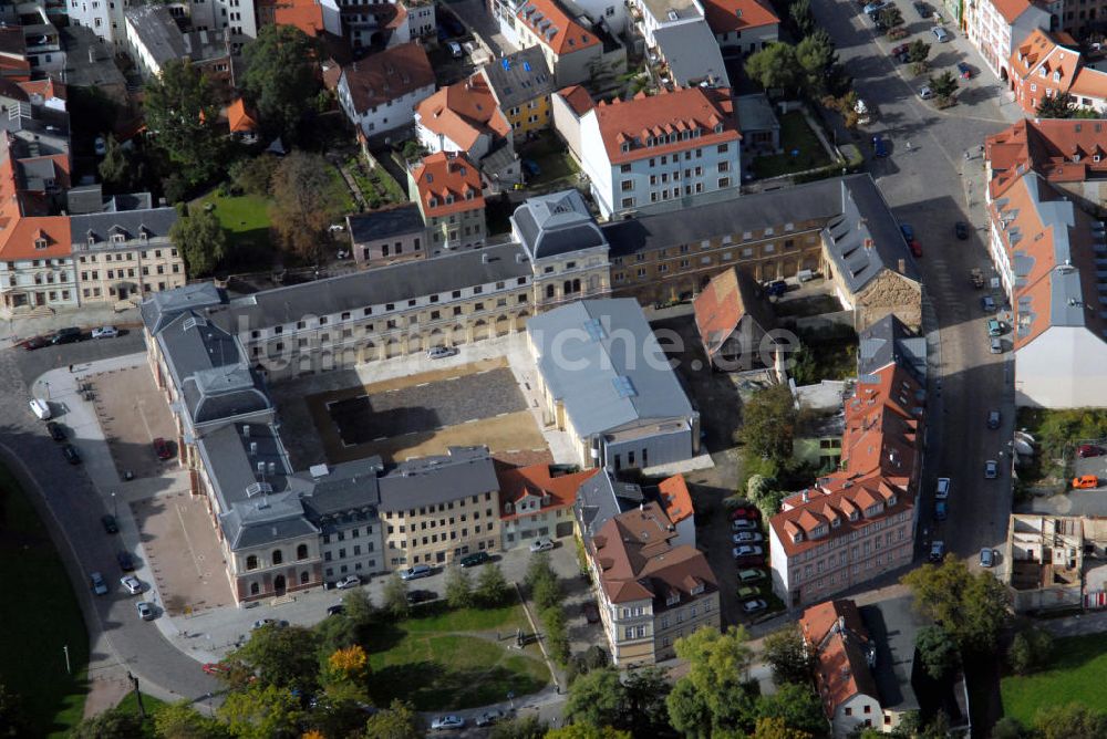 Weimar aus der Vogelperspektive: Marstall Weimar / Thüringisches Hauptstaatsarchiv Weimar