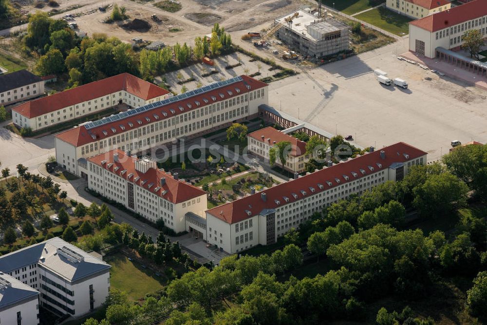 Halle von oben - Martin Luther Universität und Weinbergcampus in Halle