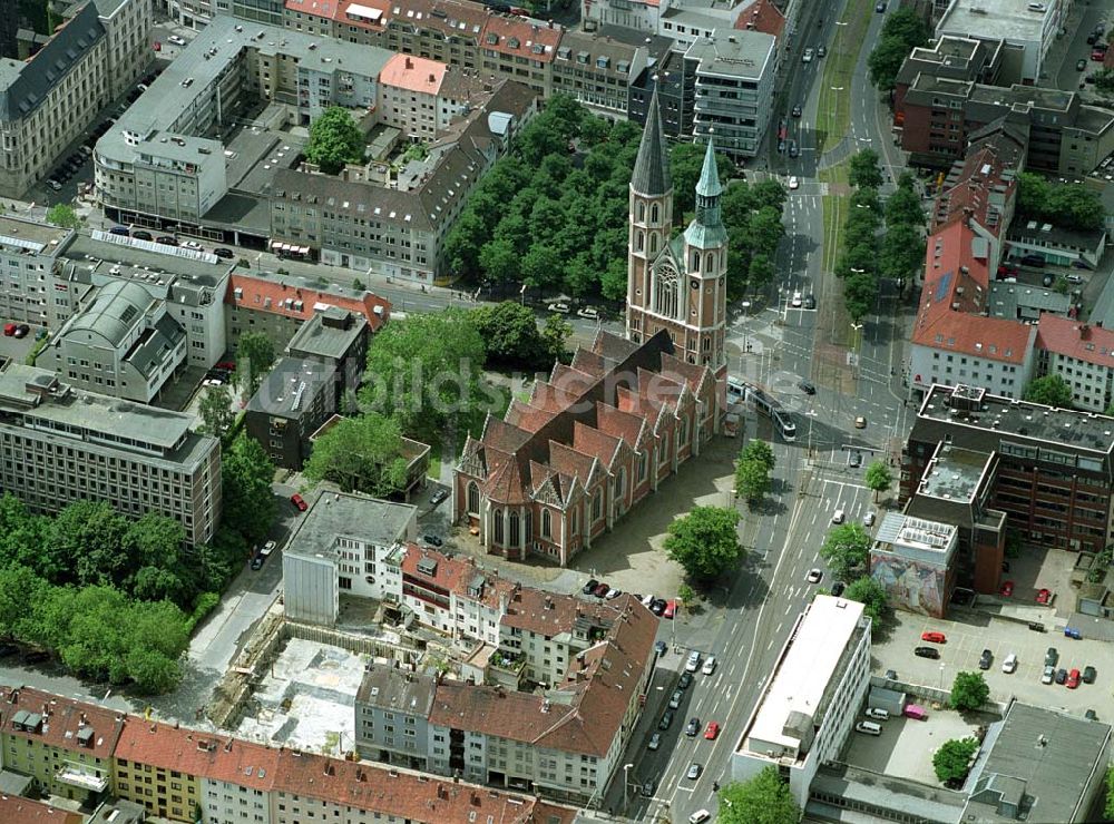 Braunschweig aus der Vogelperspektive: Martinikirche am Altstadtmarkt in Braunschweig