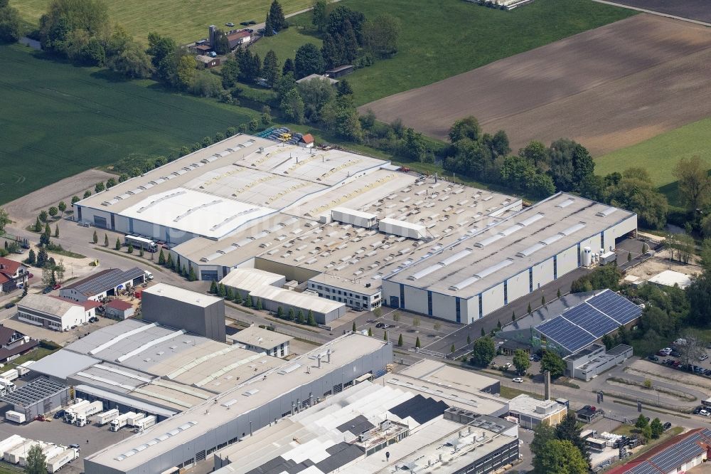 Luftaufnahme Jettingen-Scheppach - Maschinenbau- Werksgelände Erwin Auerhammer GmbH in Jettingen-Scheppach im Bundesland Bayern, Deutschland