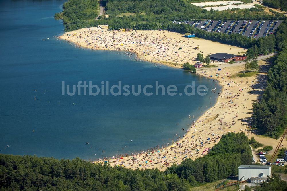 Haltern am See aus der Vogelperspektive Massenandrang von