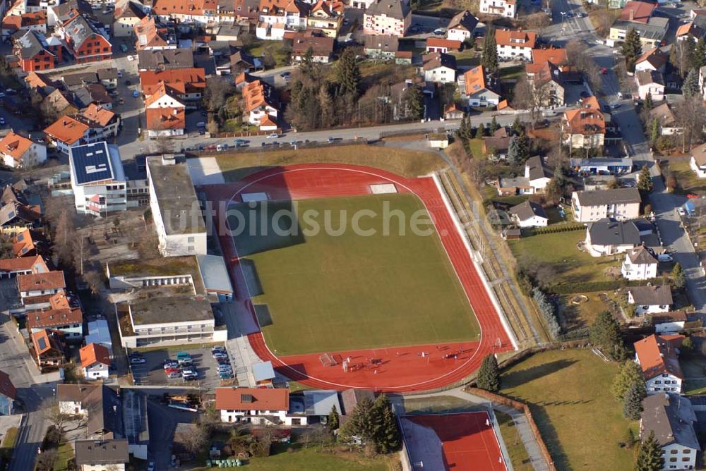 Luftaufnahme Murnau am Staffelsee - Max-Dingler-Hauptschule Murnau