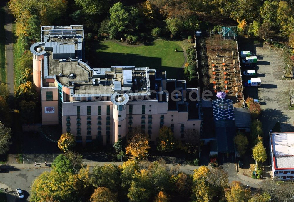 Jena aus der Vogelperspektive: MAXX Hotel in der Stauffenbergstraße in Jena in Thüringen