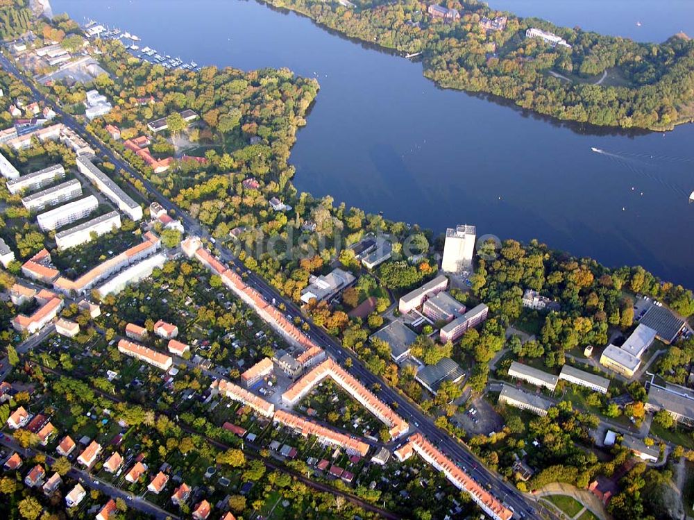 Potsdam aus der Vogelperspektive: Möbel Oase in Potsdam.