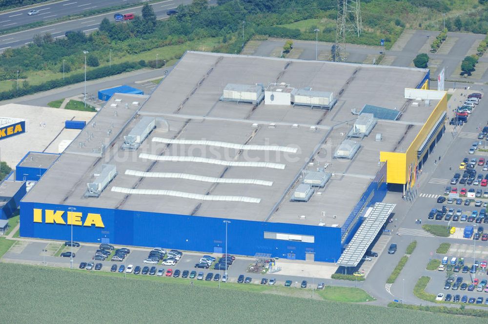 Luftbild Kamen - Möbelhaus IKEA Einrichtungshaus in Kamen