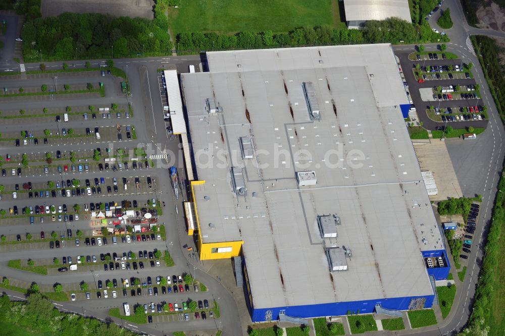 Osnabrück aus der Vogelperspektive: Möbelmarkt IKEA Einrichtungshaus in Osnabrück im Bundesland Niedersachsen, Deutschland