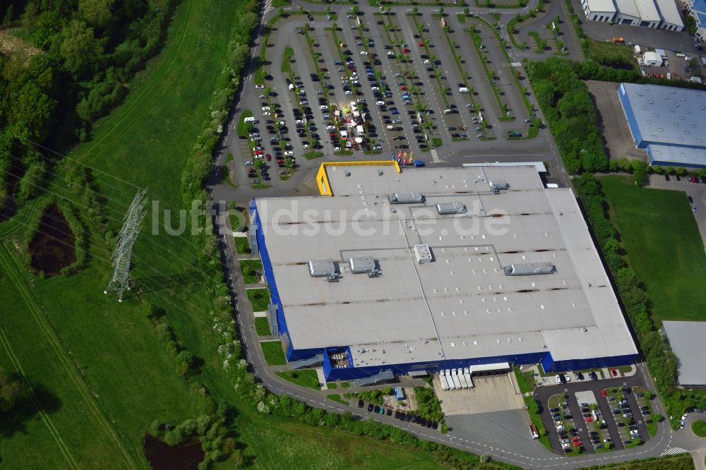 Luftbild Osnabrück - Möbelmarkt IKEA Einrichtungshaus in Osnabrück im Bundesland Niedersachsen, Deutschland