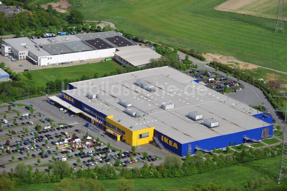 Luftbild Osnabrück - Möbelmarkt IKEA Einrichtungshaus in Osnabrück im Bundesland Niedersachsen, Deutschland