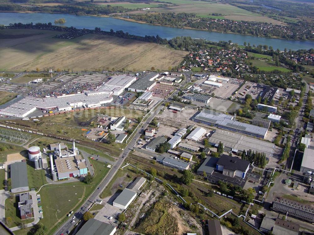 Luftaufnahme Brandenburg - Möbeloase in Brandenburg