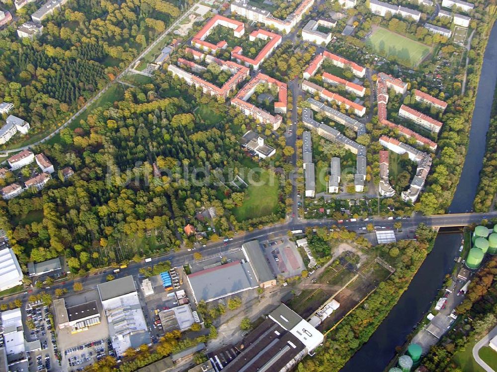 Luftaufnahme Berlin-Tempelhof - Möbeloase Tempelhof