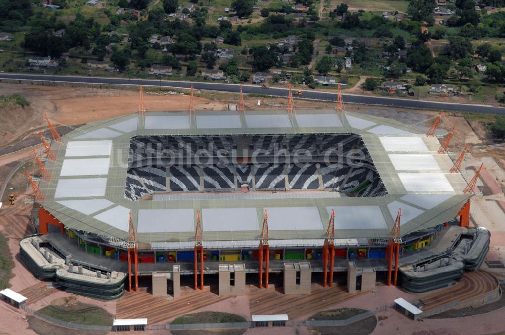 Nelspruit aus der Vogelperspektive: Mbombela-Stadion / Stadium in Nelspruit in Südafrika / South Africa