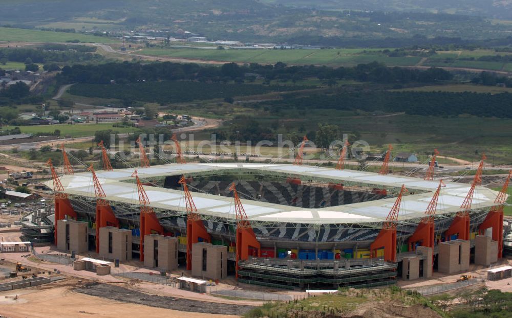 Nelspruit aus der Vogelperspektive: Mbombela-Stadion / Stadium in Nelspruit in Südafrika / South Africa