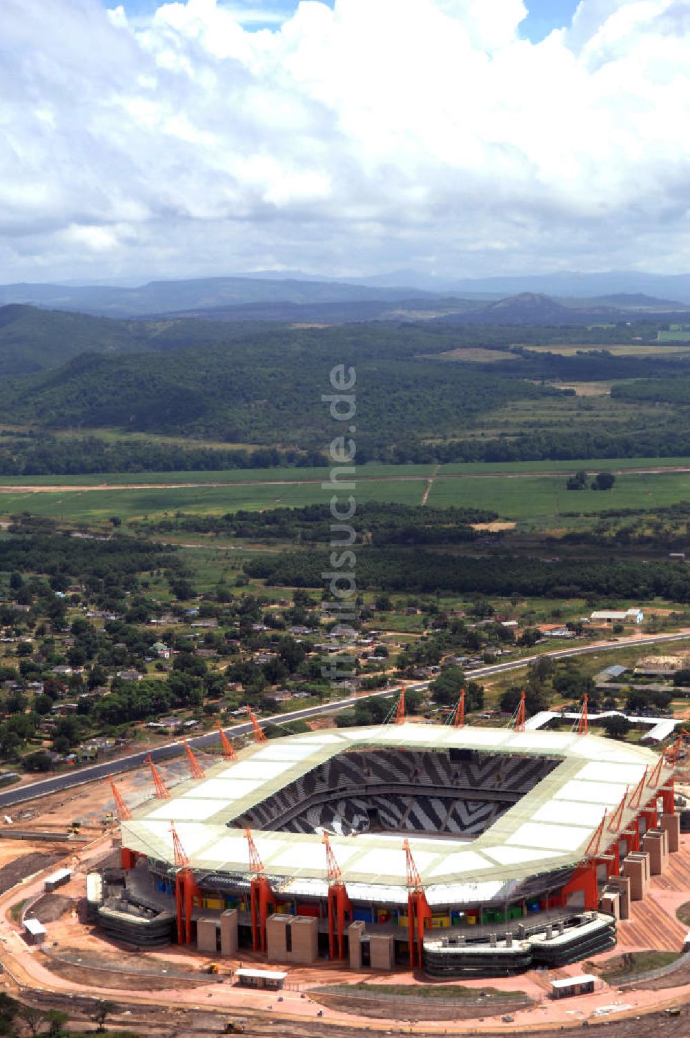 Luftbild Nelspruit - Mbombela-Stadion / Stadium in Nelspruit in Südafrika / South Africa