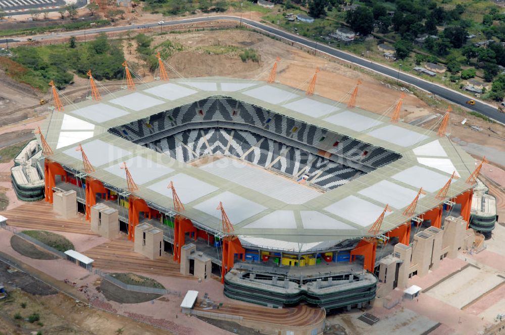 Nelspruit von oben - Mbombela-Stadion / Stadium in Nelspruit in Südafrika / South Africa