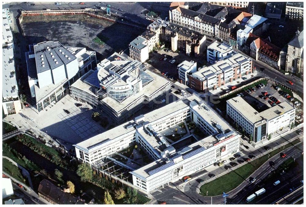 Luftaufnahme Halle / Saale - MDR Hörfunkzentrale in Halle und Sitz der Stadtwerke Halle / Saale