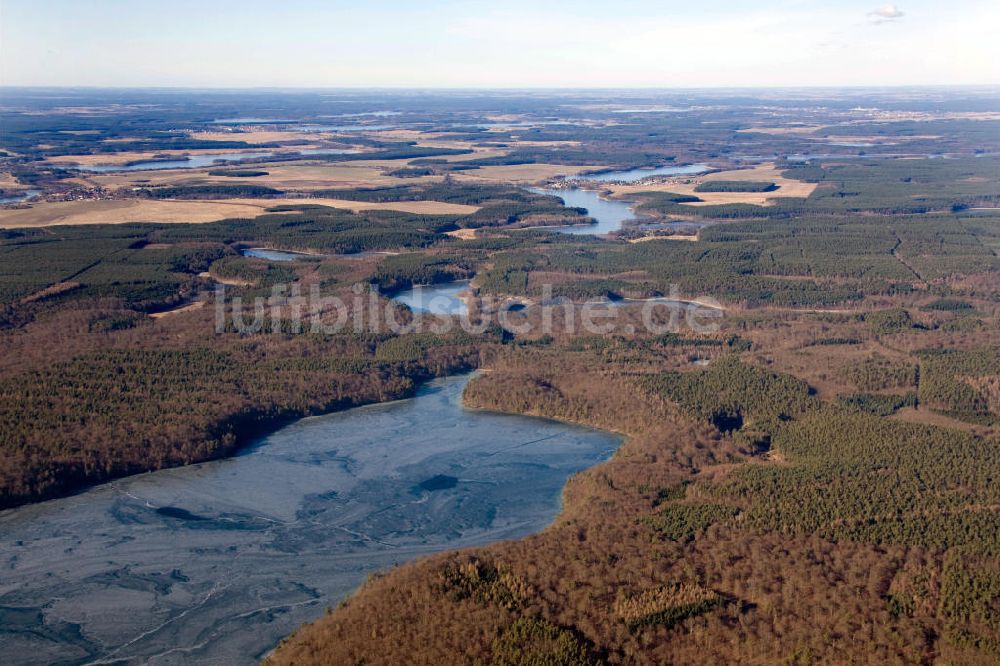 Luftbild Wustrow - Mecklenburgisch-Brandenburgische Seenplatte