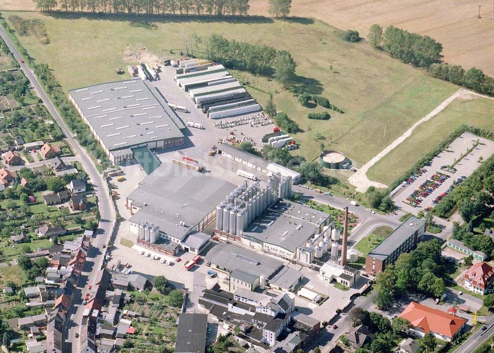 Luftbild Lübz / Mecklenburg - Vorpommern - Mecklenburgische Brauerei Lübz GmbH in der Parchimer Straße 31 in 19386 Lübz.