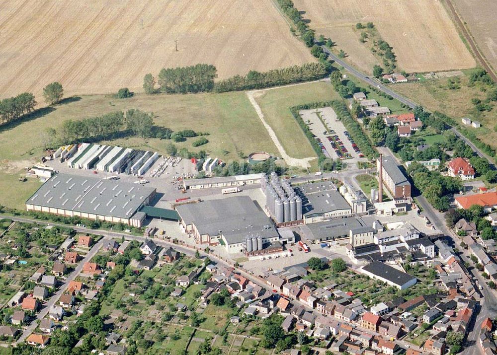 Luftaufnahme Lübz / Mecklenburg - Vorpommern - Mecklenburgische Brauerei Lübz GmbH in der Parchimer Straße 31 in 19386 Lübz.