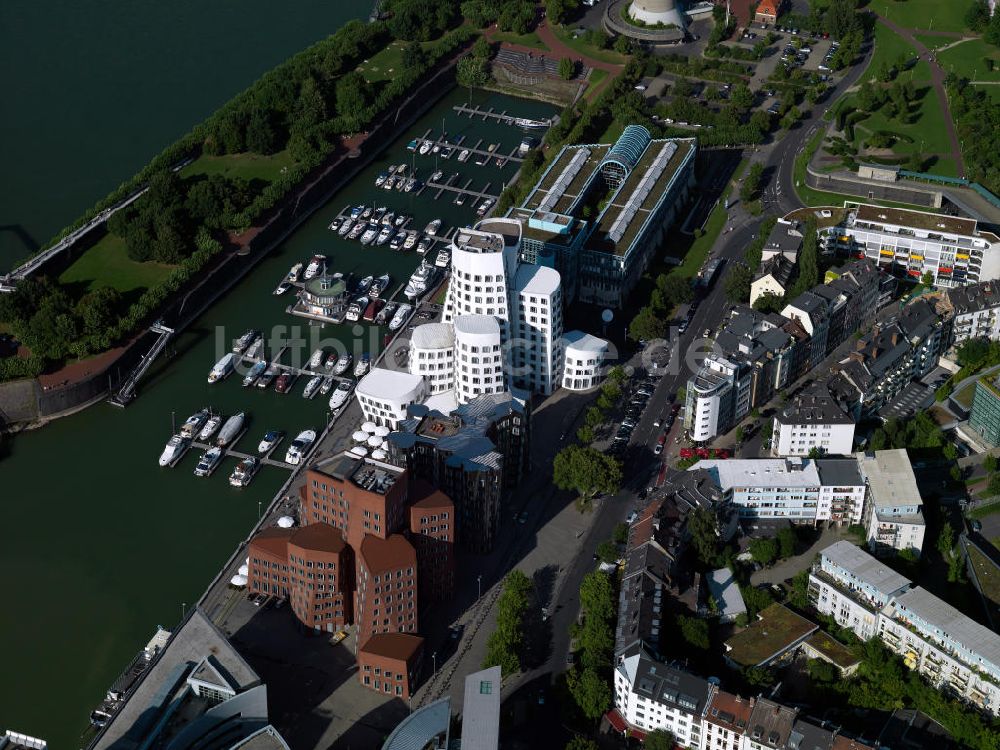 Luftaufnahme Düsseldorf - Medienhafen Düsseldorf