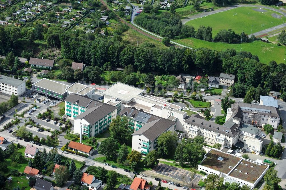 Luftbild Sonneberg - Medinos Klinik Sonneberg in Thüringen / Thuringia