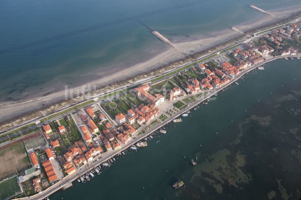 Luftbild San Vito - Meeres-Küste Mittelmeer in San Vito in Veneto, Italien