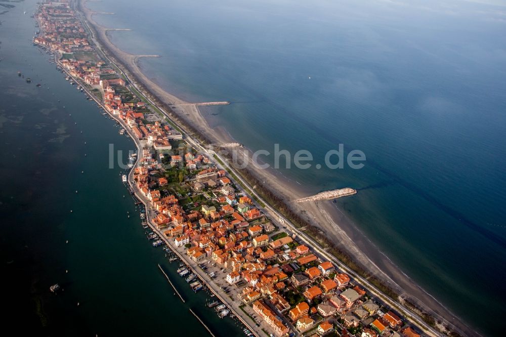 Luftbild San Vito - Meeres-Küste Mittelmeer in San Vito in Veneto, Italien