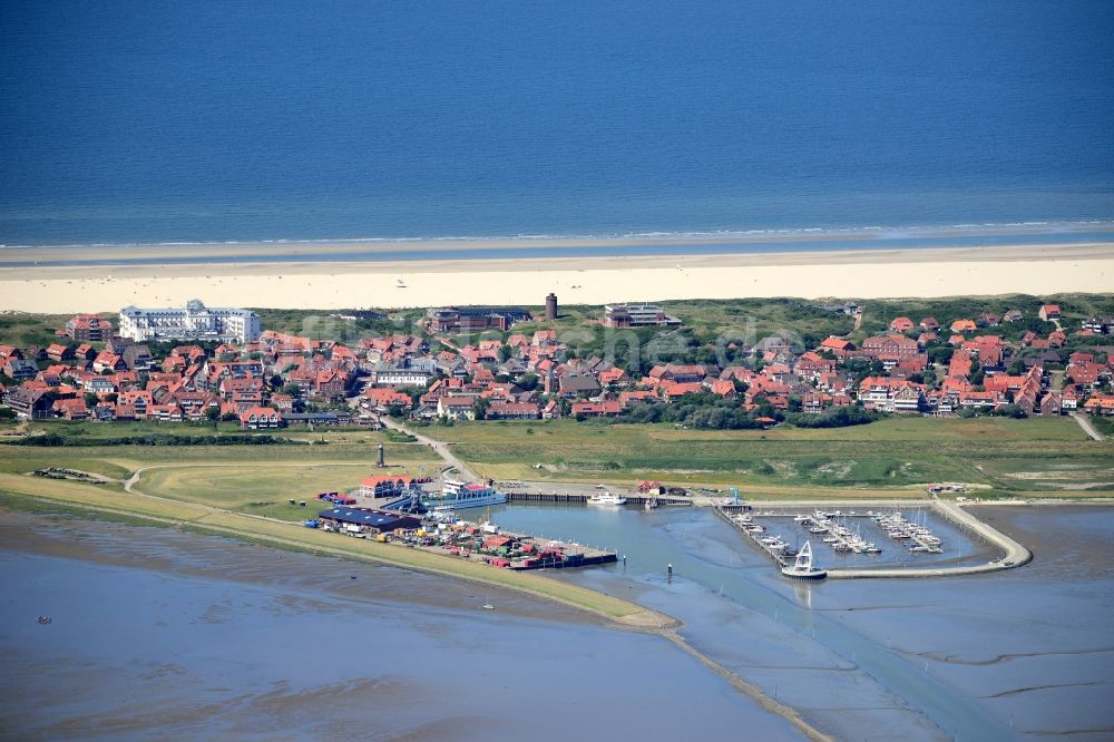 Luftbild Juist - Meeres-Küste der Nordsee in Juist im Bundesland Niedersachsen