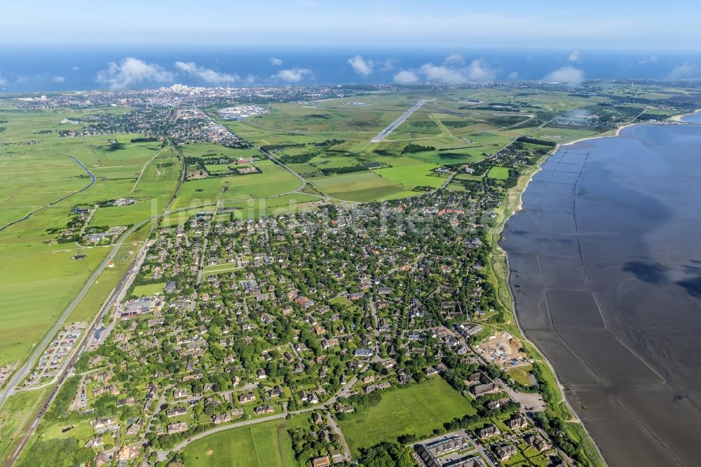 Luftbild Sylt-Ost - Meeres-Küste der Nordsee in Keitum im Bundesland Schleswig-Holstein