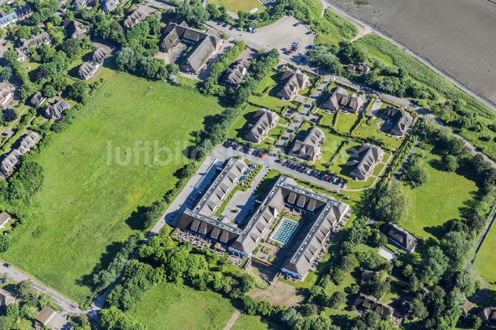 Luftaufnahme Sylt-Ost - Meeres-Küste der Nordsee in Keitum im Bundesland Schleswig-Holstein