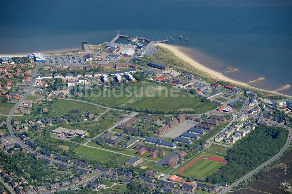 List aus der Vogelperspektive: Meeres-Küste der Nordsee in List auf Sylt im Bundesland Schleswig-Holstein