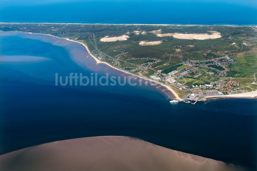 List aus der Vogelperspektive: Meeres-Küste der Nordsee in List auf Sylt im Bundesland Schleswig-Holstein