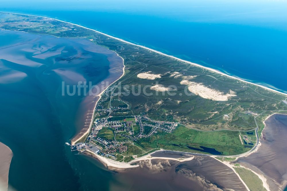 Luftaufnahme List - Meeres-Küste der Nordsee in List auf Sylt im Bundesland Schleswig-Holstein