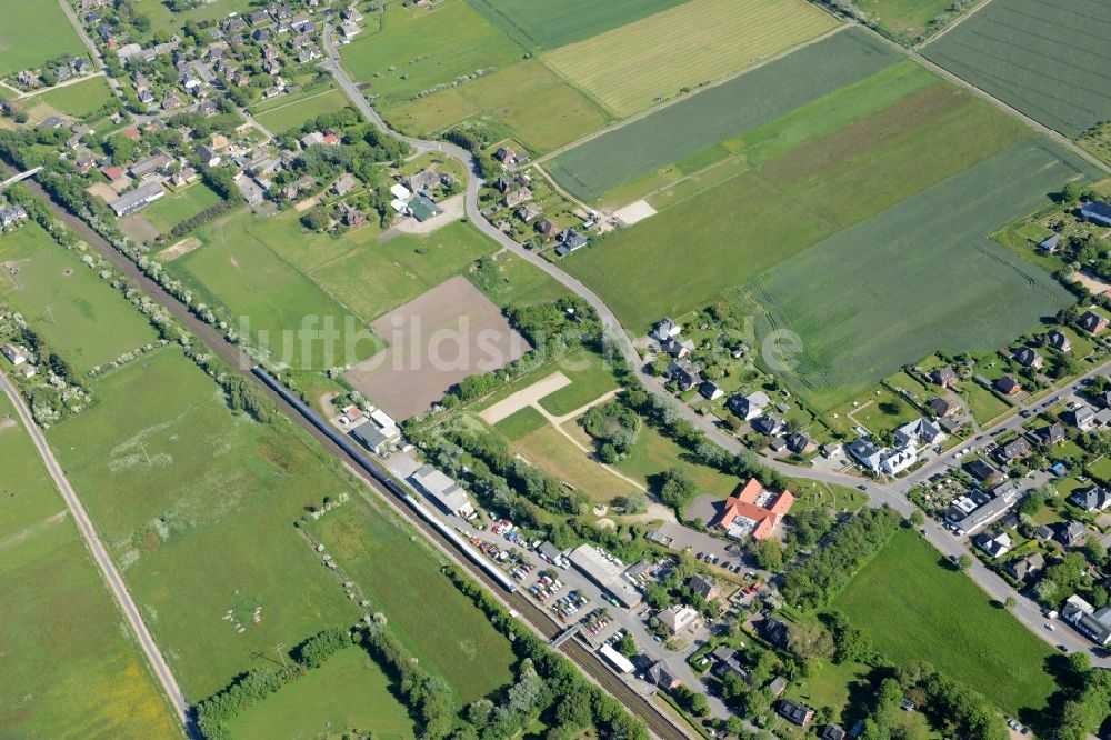 Luftaufnahme Morsum - Meeres-Küste der Nordsee in Morsum im Bundesland Schleswig-Holstein