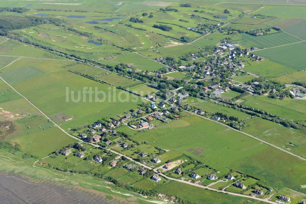 Morsum von oben - Meeres-Küste der Nordsee in Morsum im Bundesland Schleswig-Holstein