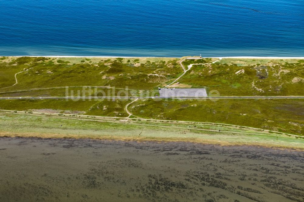 Luftaufnahme Sylt - Meeres-Küste der Nordsee in Rantum (Sylt) im Bundesland Schleswig-Holstein