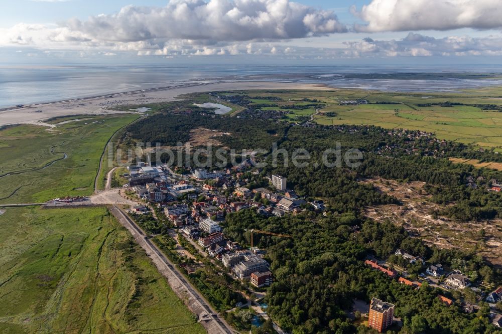 Luftbild Sankt Peter-Ording - Meeres-Küste an der Nordsee in Sankt Peter-Ording im Bundesland Schleswig-Holstein, Deutschland