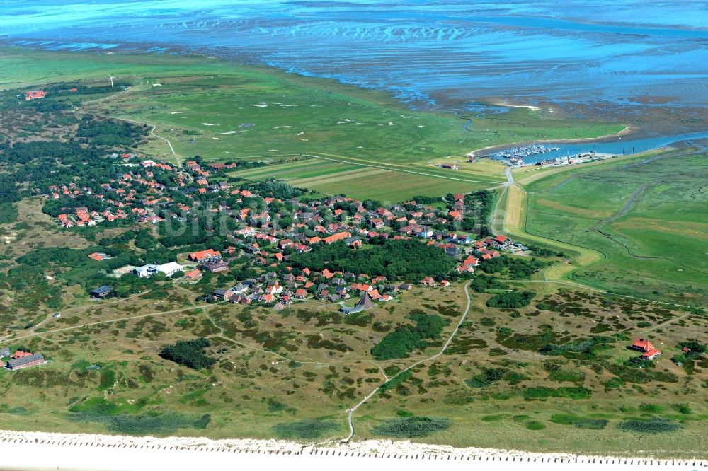 Luftbild Spiekeroog - Meeres-Küste der Nordsee in Spiekeroog im Bundesland Niedersachsen