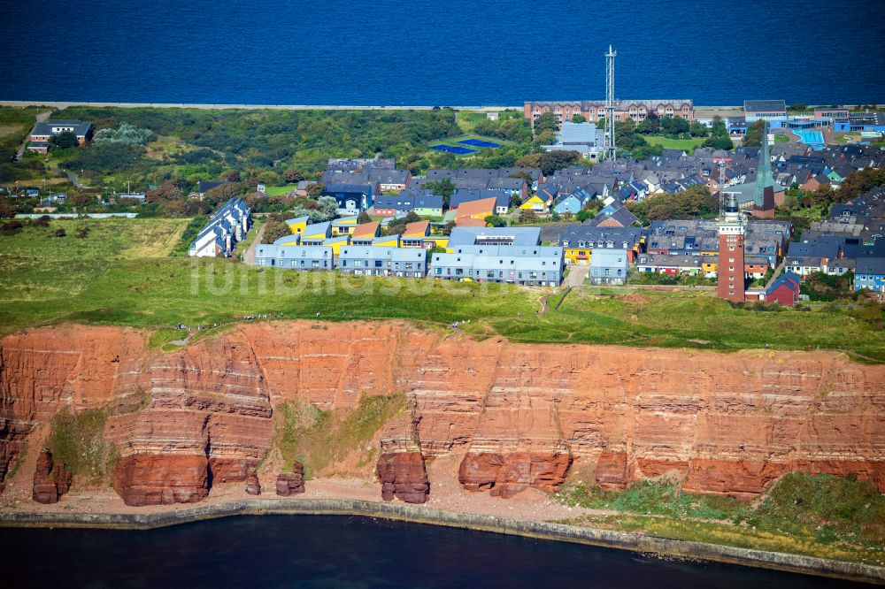 Luftaufnahme Helgoland - Meeres-Küste Oberland in Helgoland im Bundesland Schleswig-Holstein, Deutschland