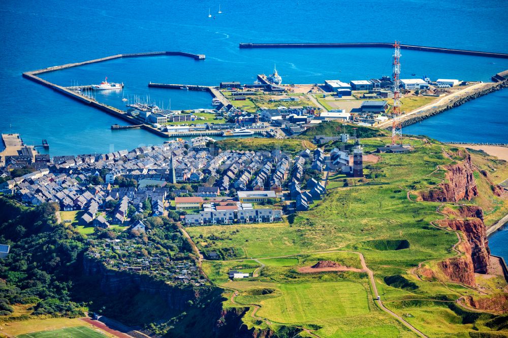 Helgoland von oben - Meeres-Küste Oberland in Helgoland im Bundesland Schleswig-Holstein, Deutschland