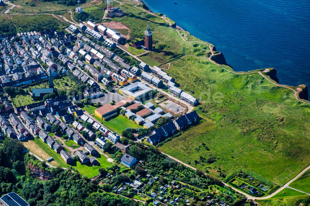 Luftaufnahme Helgoland - Meeres-Küste Oberland in Helgoland im Bundesland Schleswig-Holstein, Deutschland